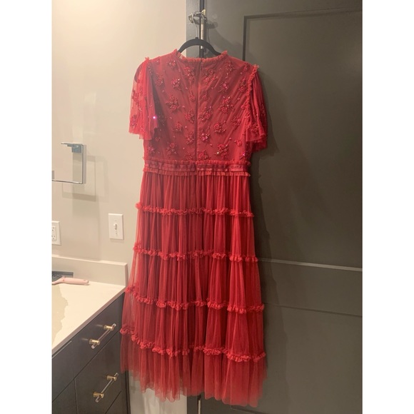 β€οΈ Large Red Anastasia Dress (Unlined Sleeves) - Ivy City Co. - Picture 6 of 6
